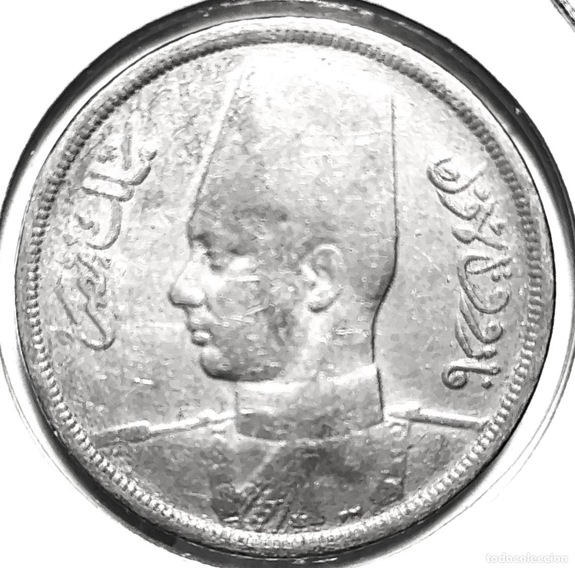 Moedas antigas de &Aacute;frica: EGIPTO (1922-1952) - 10 MILLIEMES 1941-AH1360 - REY FARUQ - A - 5,20 GR. CUPRONIQUEL - DIAM 23 mm