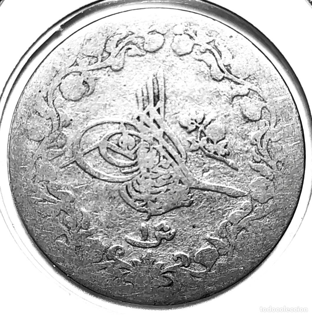Old Coins of Africa: EGIPTO (1876-1909) - QIRSH 1876-AH1293 (25) - SULTAN ABDUL HAMID II - A - 5,30 GR. CUPRONIQUEL