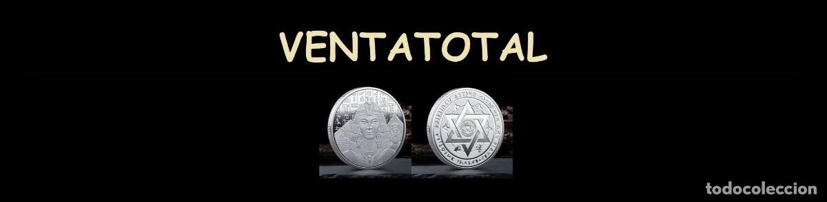 Monedas antiguas de &Aacute;frica: EGIPTO MEDALLA TIPO MONEDA PLATAHOMENAJE A LA REINA EGIPCIA CLEOPATRA - LEER DENTRO DESCRIPCION