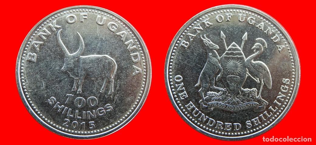 Monedas antiguas de &Aacute;frica: 100 CHELINES SHILLINGS 2015 SIN CIRCULAR UGANDA-9593SC