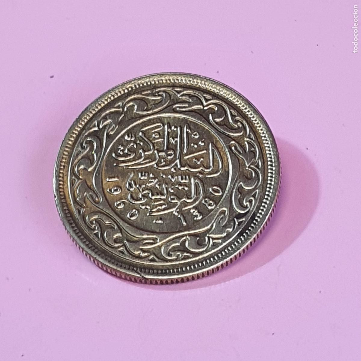 Monedas antiguas de &Aacute;frica: MONEDA-T&Uacute;NEZ-20 MILLIMES-1960-EXCELENTE-VER FOTOGRAF&Iacute;AS.