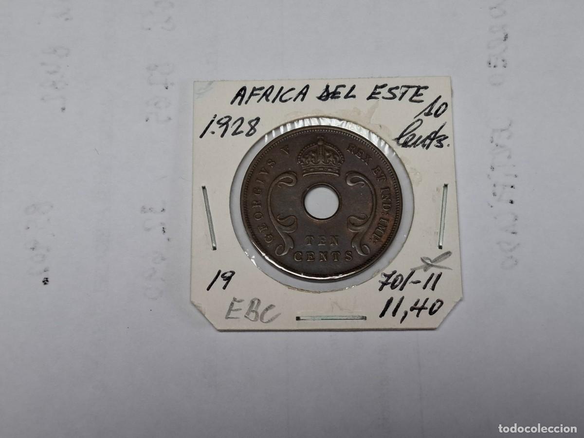 Monedas antiguas de &Aacute;frica: 10 CENTIMOS de 1928 KM 19 AFRICA DEL ESTE en EBC