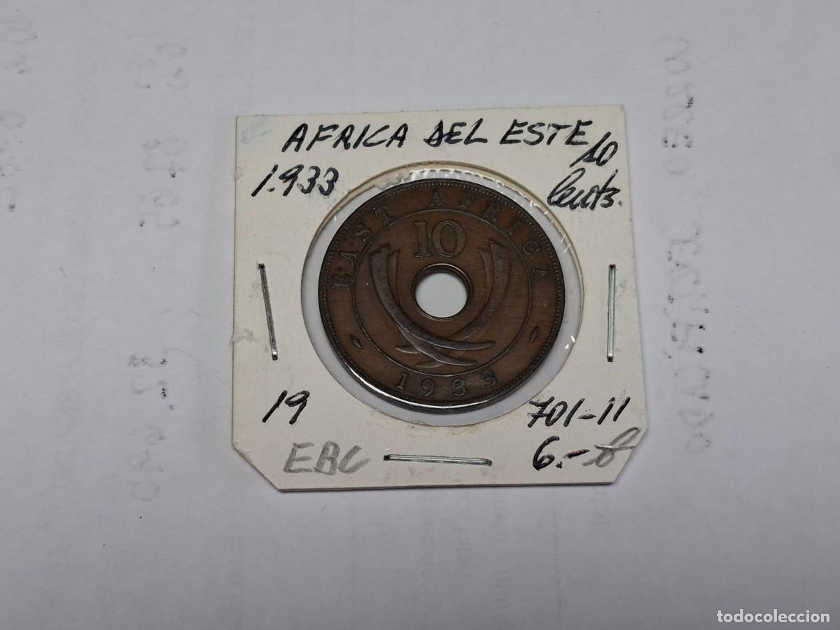 Monedas antiguas de &Aacute;frica: 10 CENTIMOS de 1933 KM 19 AFRICA DEL ESTE en EBC