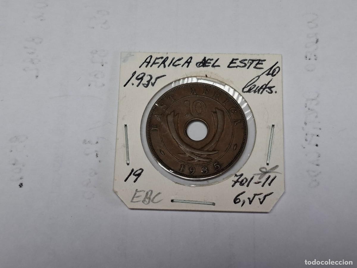 Monedas antiguas de &Aacute;frica: 10 CENTIMOS de 1935 KM 19 AFRICA DEL ESTE en EBC