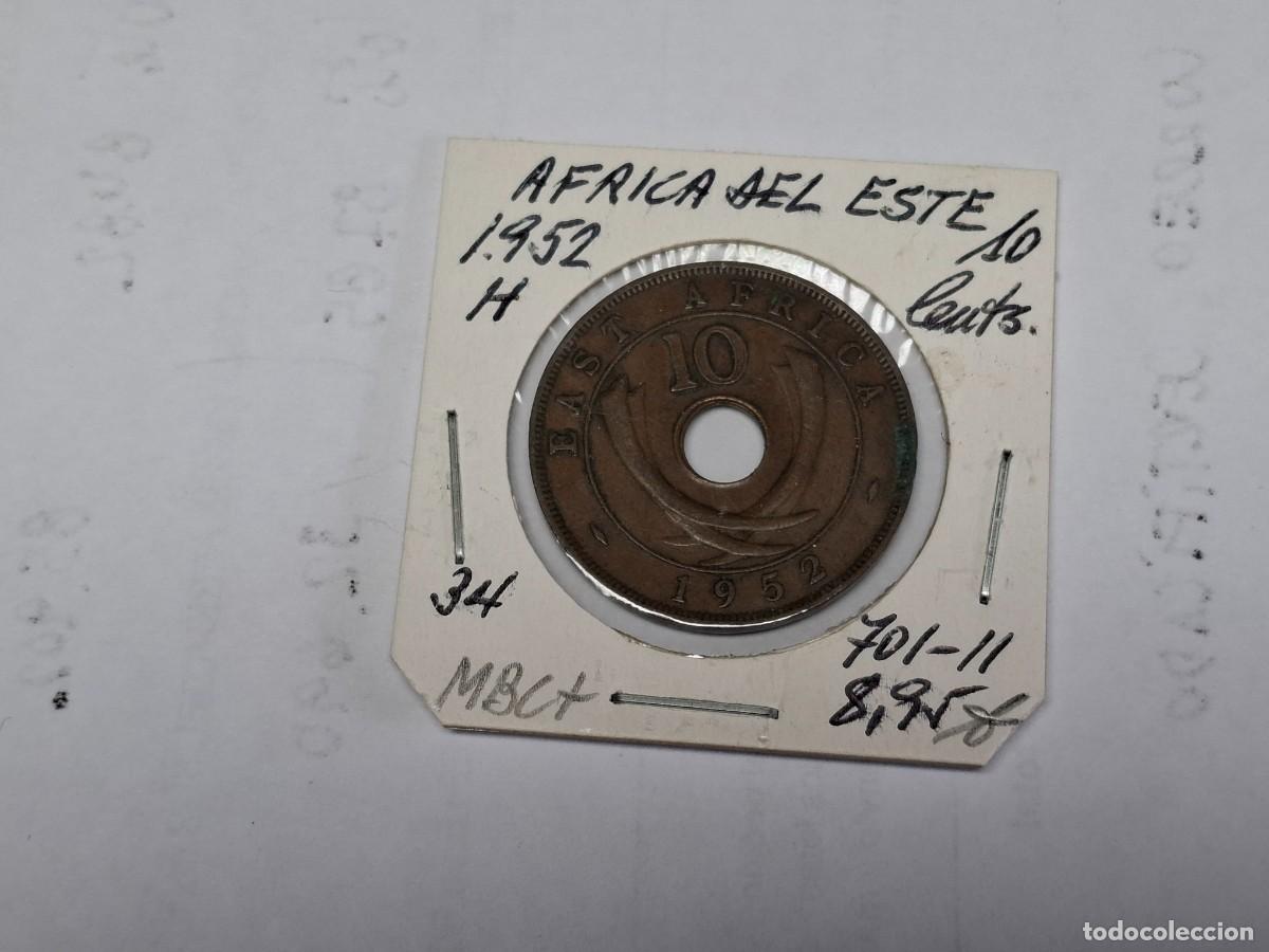 Monedas antiguas de &Aacute;frica: 10 CENTIMOS de 1952 H KM 19 AFRICA DEL ESTE en MBC+