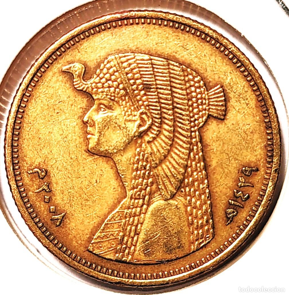 Monedas antiguas de &Aacute;frica: EGIPTO (1971-) - 50 PIASTRAS 2008-AH1428 - A - 4,80 GR. ACERO LATONADO - DIAMETRO 23 mm - KM#942.2