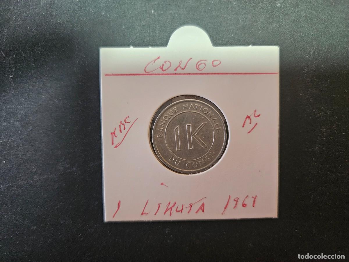 Monedas antiguas de &Aacute;frica: CONGO 1 LIKUTA 1967 MBC KM=8 (ALUMINIO)