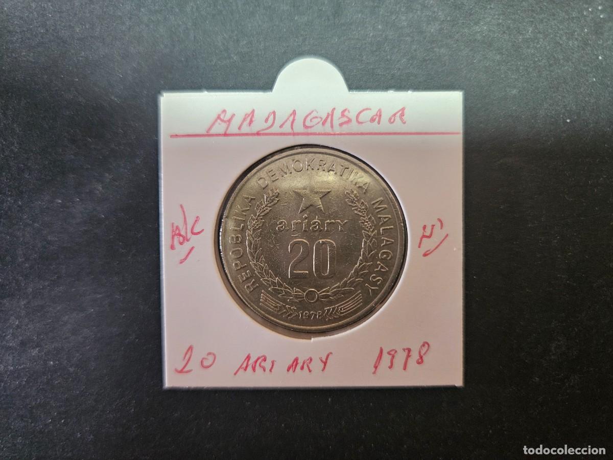 Monedas antiguas de &Aacute;frica: MADAGASCAR 20 ARIARY 1978 BC KM=14 (NIQUEL)
