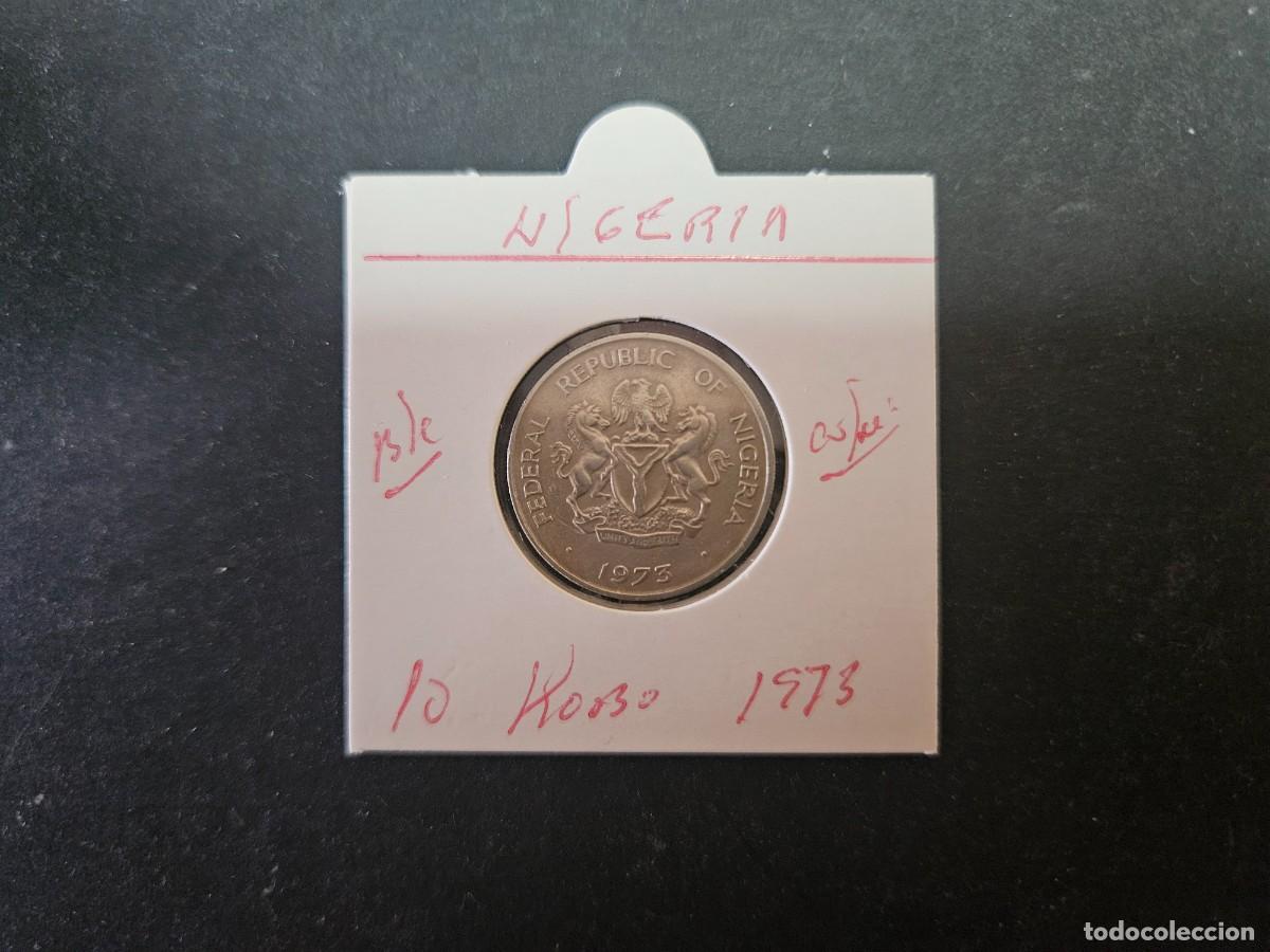 Monedas antiguas de &Aacute;frica: NIGERIA 10 KOBO 1973 BC KM=10.1 (CUPRONIQUEL)