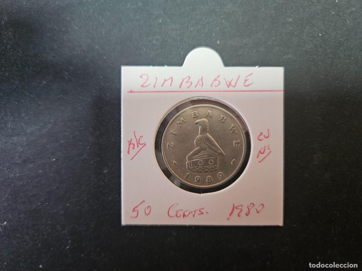 Monedas antiguas de &Aacute;frica: ZIMBABWE 50 CENTIMOS 1980 BC KM=5 (CUPRONIQUEL)