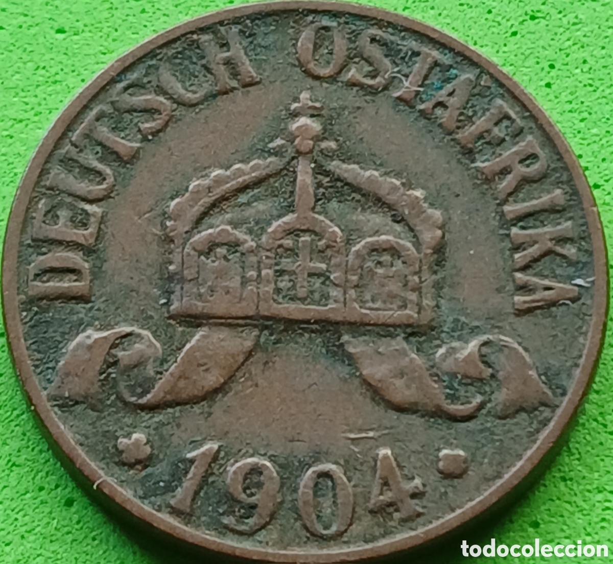 Monedas antiguas de &Aacute;frica: &Aacute;frica Oriental Alemana 1 heller 1904 A km#7