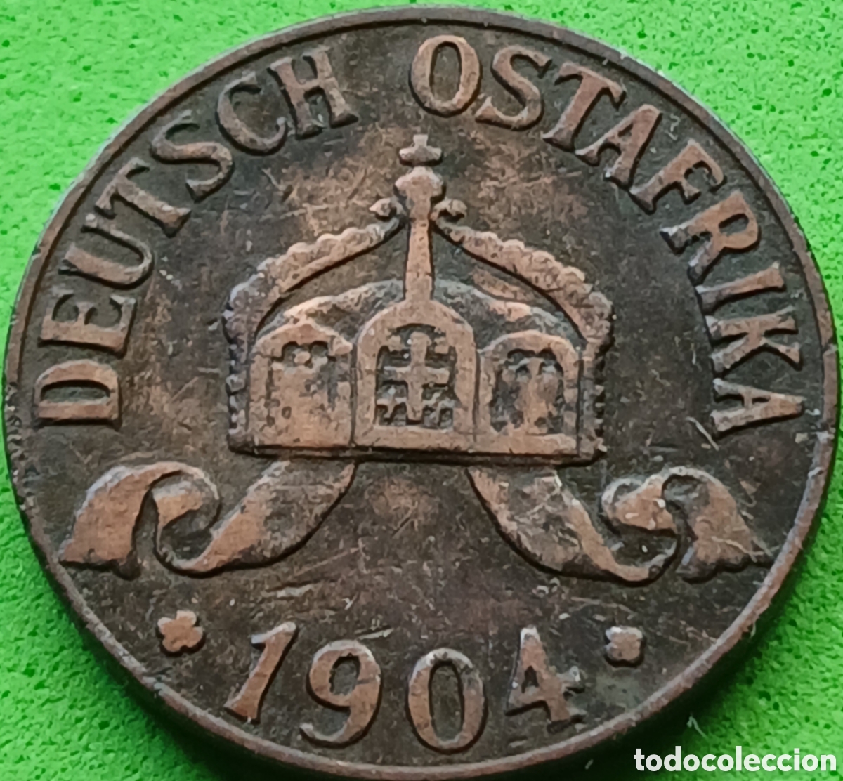 Monedas antiguas de &Aacute;frica: &Aacute;frica Oriental Alemana 1 heller 1904 J km#7