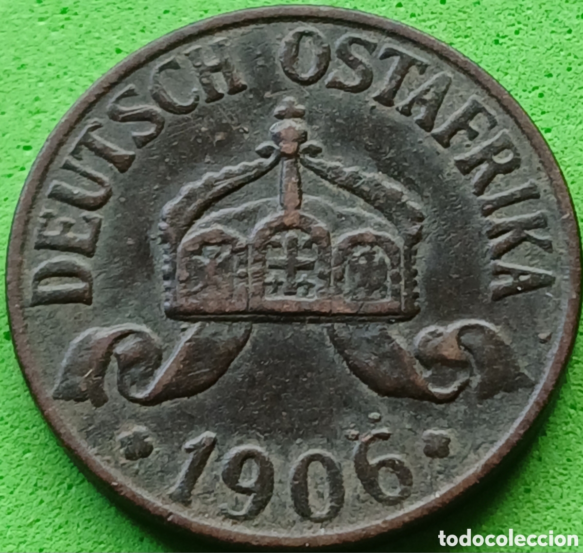 Monedas antiguas de &Aacute;frica: &Aacute;frica Oriental Alemana 1 heller 1906 A km#7