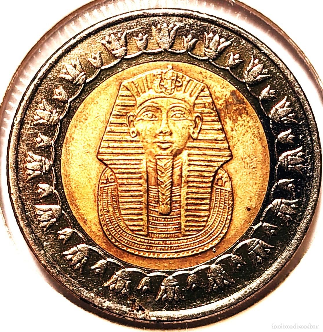 Monedas antiguas de &Aacute;frica: EGIPTO (1971-) - 1 LIBRA 2007 - A - 8,50 GR. BIMETALICA - DIAMETRO 25 mm - KM#940a - MB