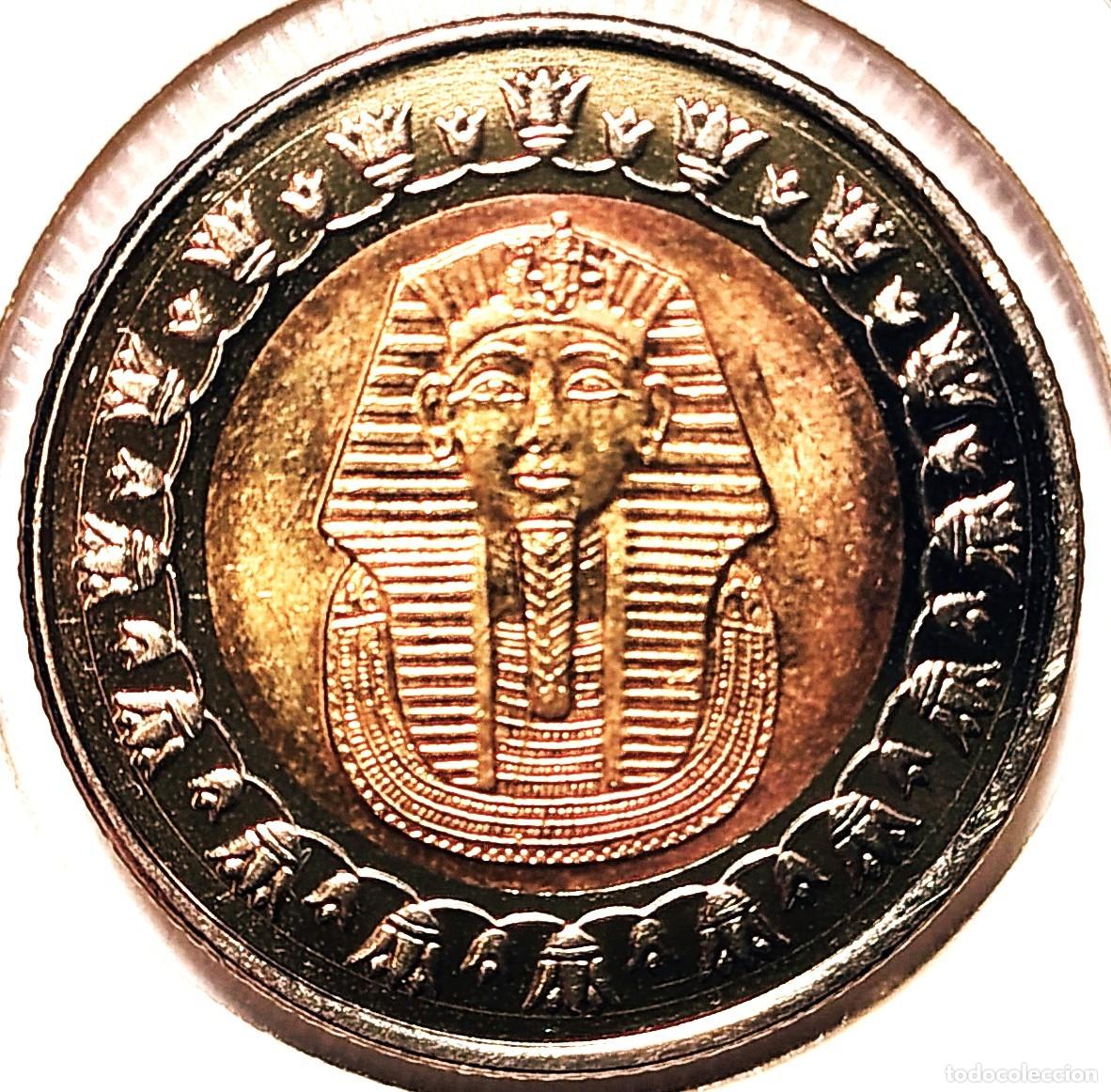 Monedas antiguas de &Aacute;frica: EGIPTO (1971-) - 1 LIBRA 2008 - A - 8,50 GR. BIMETALICA - DIAMETRO 25 mm - KM#940a - MB