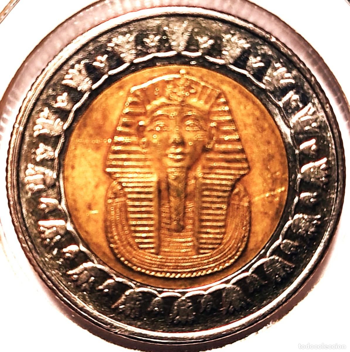 Monedas antiguas de &Aacute;frica: EGIPTO (1971-) - 1 LIBRA 2010 - A - 8,50 GR. BIMETALICA - DIAMETRO 25 mm - KM#940a - MB