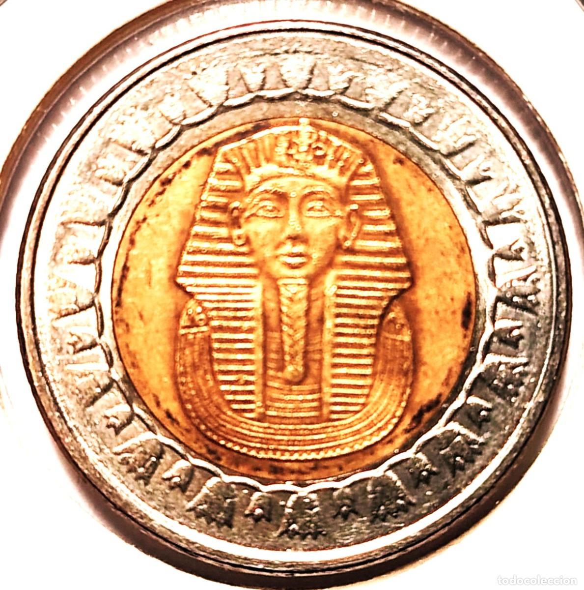 Monedas antiguas de &Aacute;frica: EGIPTO (1971-) - 1 LIBRA 2018 - A - 8,50 GR. BIMETALICA - DIAMETRO 25 mm - KM#940a - MB