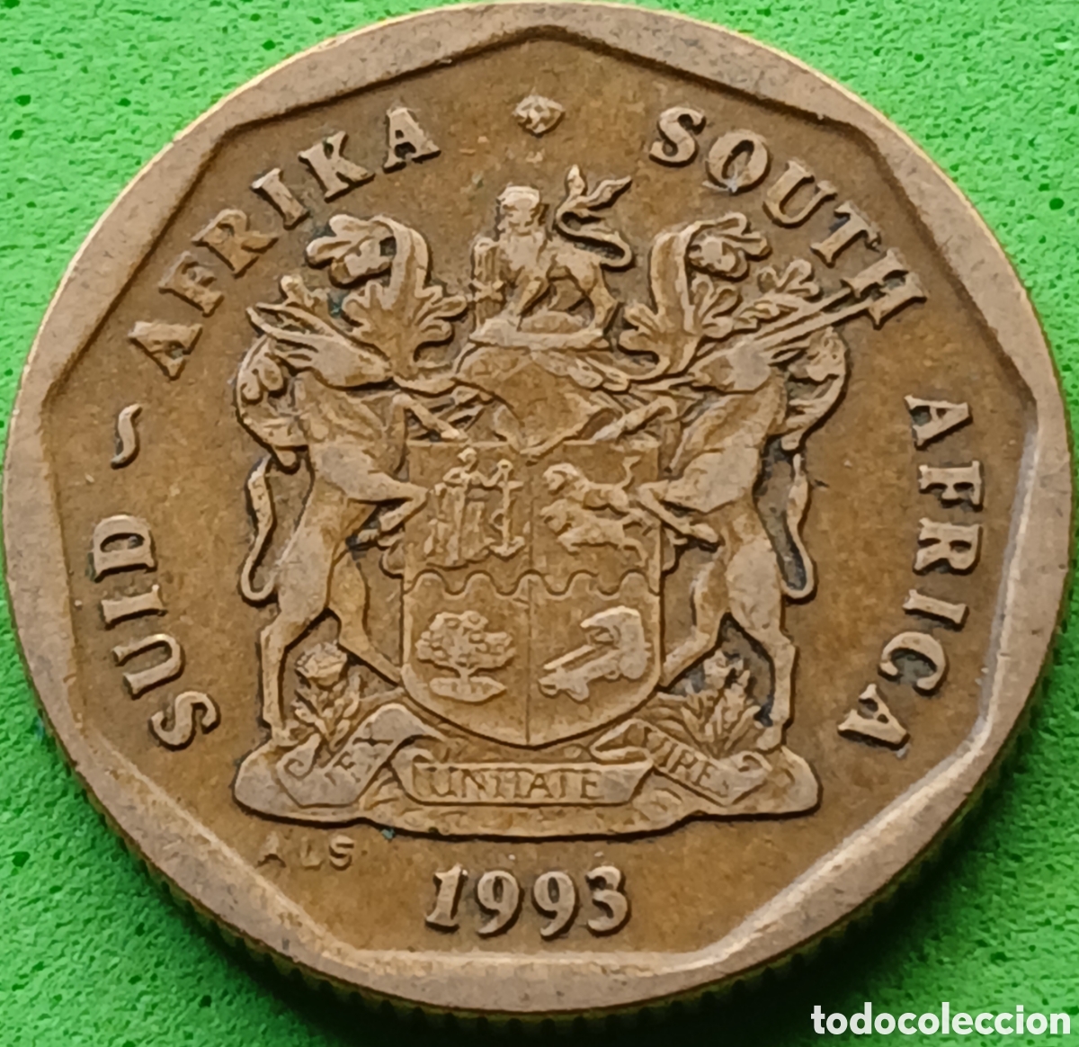 Monedas antiguas de &Aacute;frica: Suid &Aacute;frika 50 cents 1993 km#137