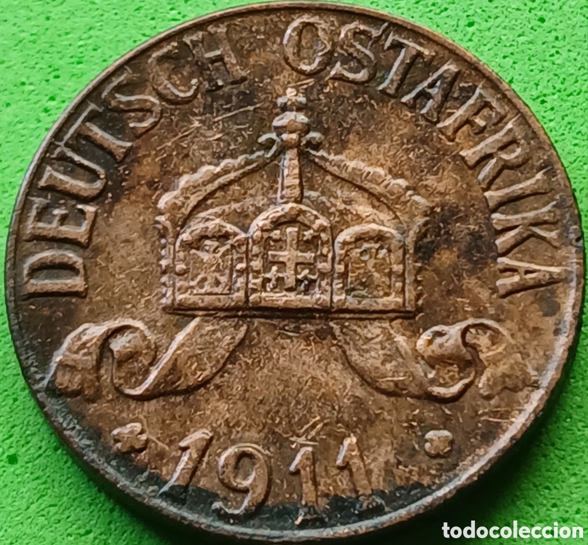 Monedas antiguas de &Aacute;frica: &Aacute;frica Oriental Alemana 1 heller 1911 km#7