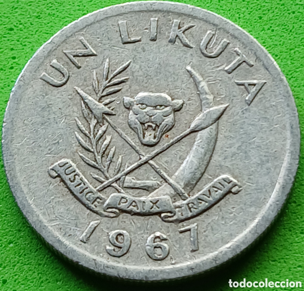 Monedas antiguas de &Aacute;frica: Congo 1 likuta 1967 km#8