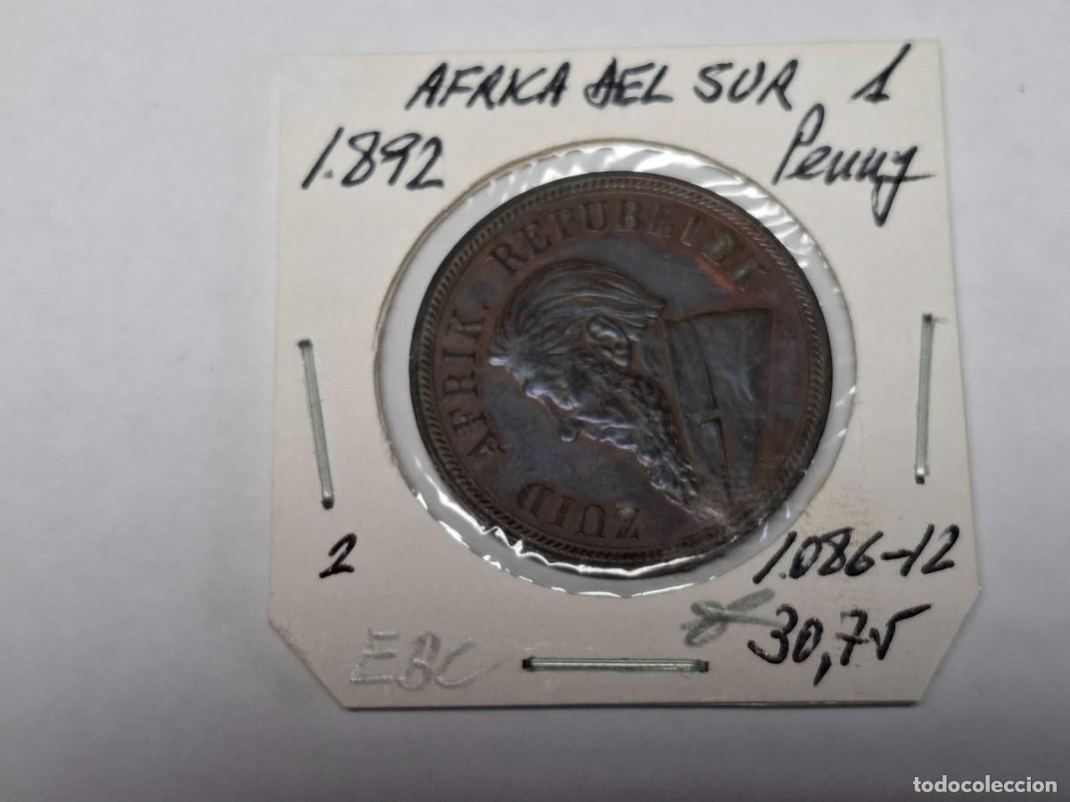 Monedas antiguas de &Aacute;frica: 1 de PENNY de 1892 KM 2 AFRICA DEL SUR en EBC