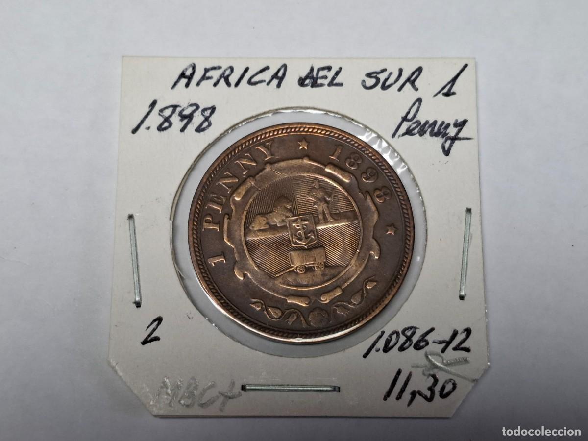Monedas antiguas de &Aacute;frica: 1 de PENNY de 1898 KM 2 AFRICA DEL SUR en MBC+