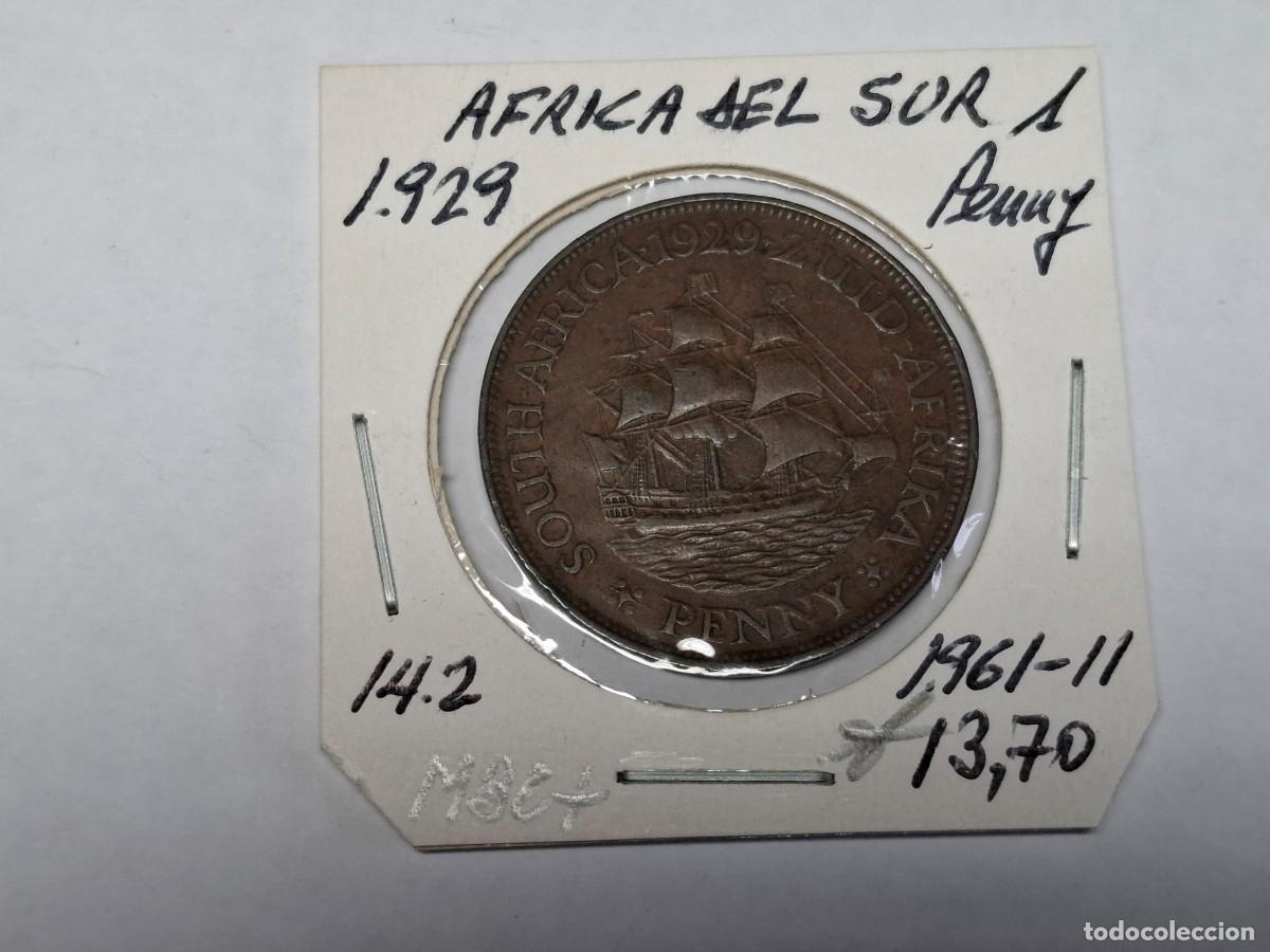 Monedas antiguas de &Aacute;frica: 1 de PENNY de 1929 KM 14.2 AFRICA DEL SUR en MBC+