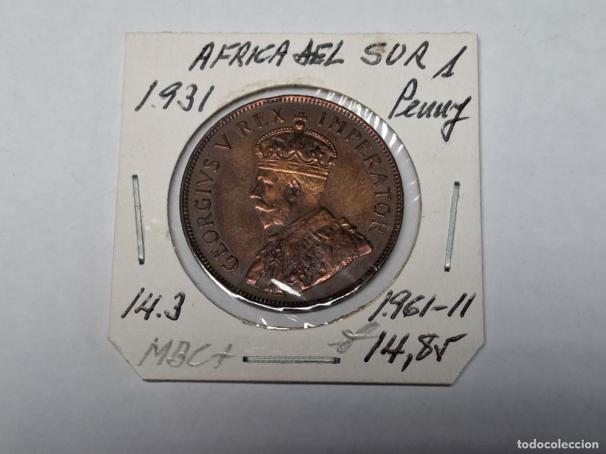 Monedas antiguas de &Aacute;frica: 1 de PENNY de 1931 KM 14.3 AFRICA DEL SUR en MBC+
