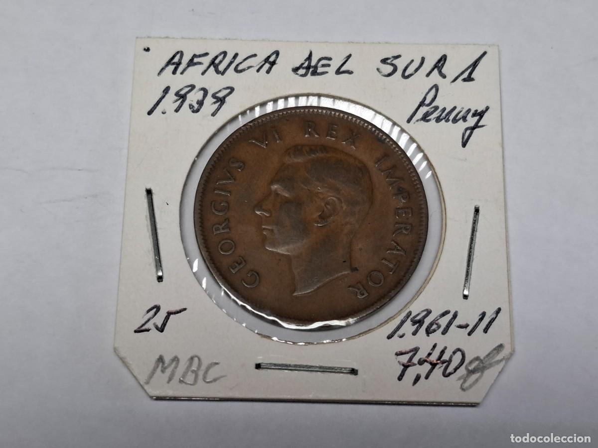 Monedas antiguas de &Aacute;frica: 1 de PENNY de 1939 KM 25 AFRICA DEL SUR en MBC