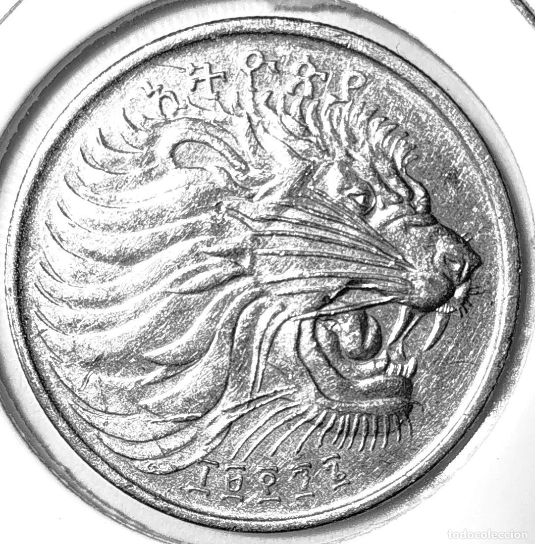 Monedas antiguas de &Aacute;frica: ETIOPIA (1977-2020) - 50 SANTEEN EE2004 - REPUBLICA - A - 6 GR. ACERO CUPRONIQUELADO - DIAMETRO 25 m