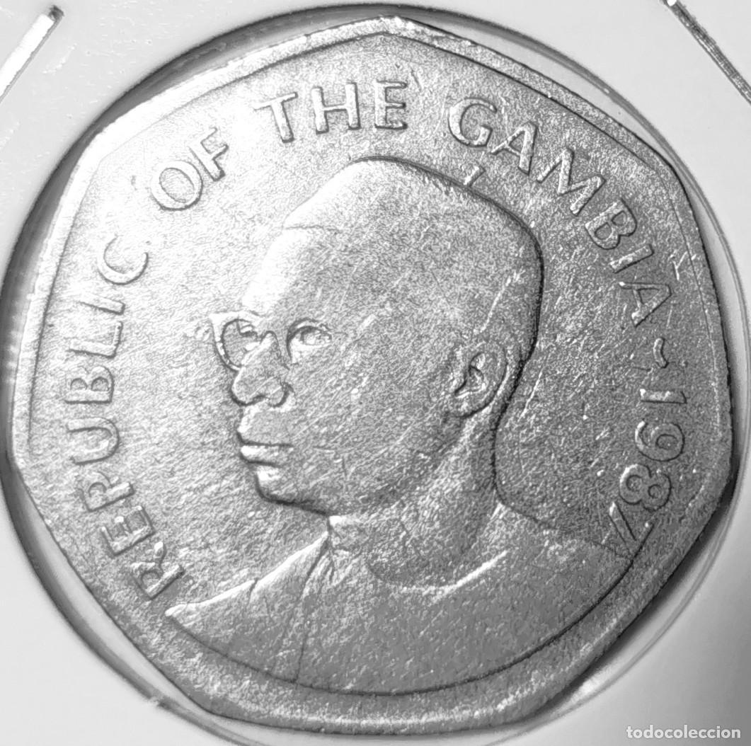 Monedas antiguas de &Aacute;frica: GAMBIA (1971-2023) - 1 DALASI 1987 - A - 12,20 GR. CUPRONIQUEL - DIAMETRO 30,80 mm - MB - KM#29