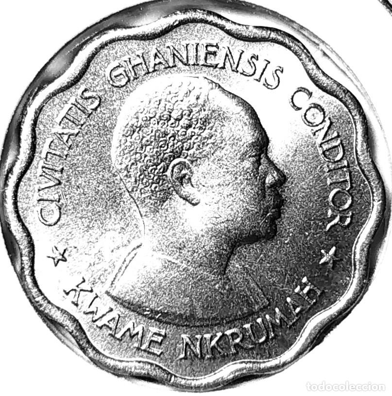 Monedas antiguas de &Aacute;frica: GHANA (1958-1965) - 3 PENIQUES 1958 - A - 3,30 GR. CUPRONIQUEL - DIAMETRO 19,50 mm - MB - KM#3