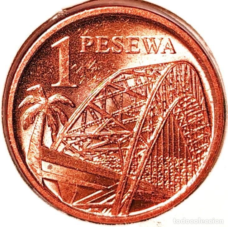Monedas antiguas de &Aacute;frica: GHANA (1965-) - 1 PESEWA 2007 - A - 1,82 GR. ACERO COBREADO - DIAMETRO 17 mm - MB - KM#37