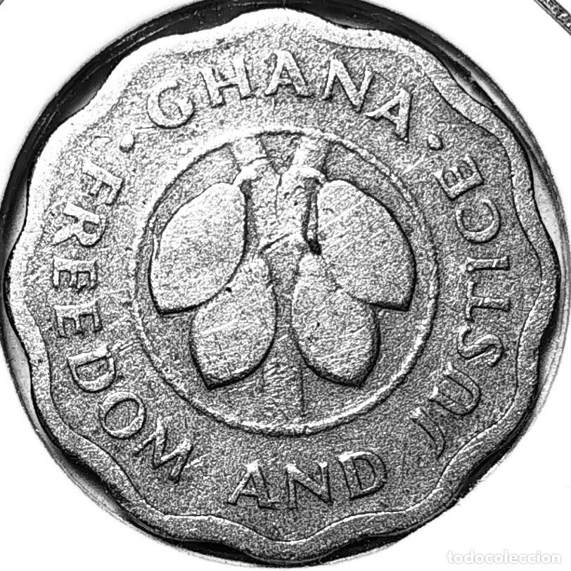 Monedas antiguas de &Aacute;frica: GHANA (1965-) - 2 Y MEDIO PESEWA 1967 - A - 3,20 GR. CUPRONIQUEL - DIAMETRO 19,50 mm - MB - KM#14