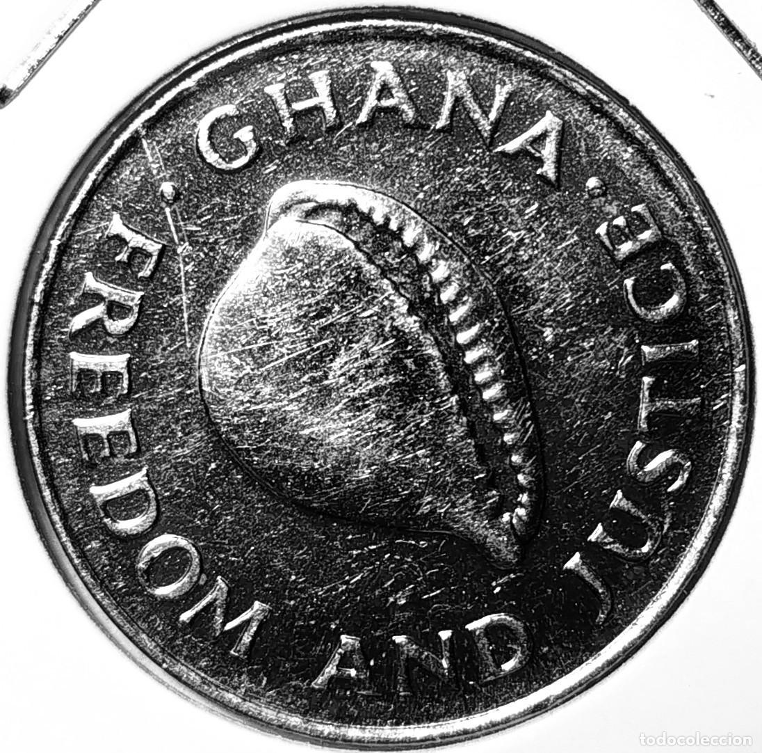 Monedas antiguas de &Aacute;frica: GHANA (1965-) - 20 CEDIS 1991 - A - 7,40 GR. ACERO NIQUELADO - DIAMETRO 27,40 mm - MB - KM#31a