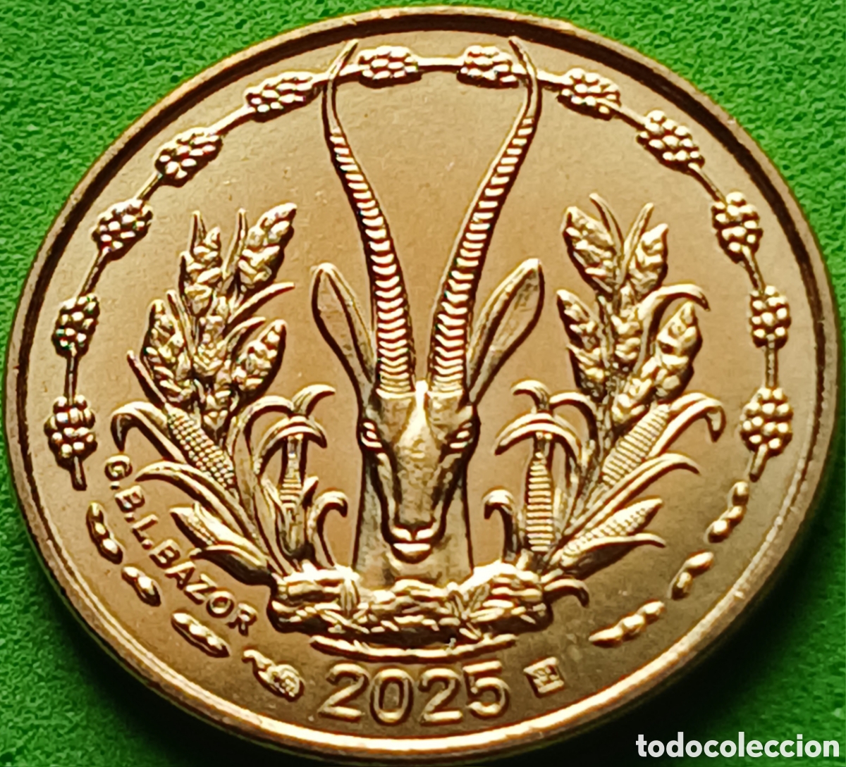 Monedas antiguas de &Aacute;frica: &Aacute;frica Occidental (BCEAO) 5 francos 2025 km#2a EXTREMADAMENTE RARA (RRR) !!!