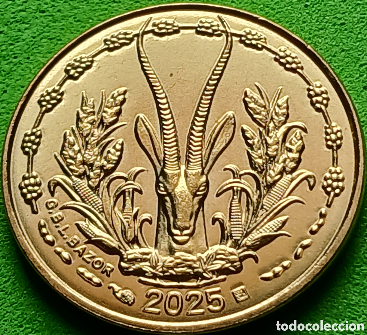 Monedas antiguas de &Aacute;frica: &Aacute;frica Occidental (BCEAO) 5 francos 2025 km#2a EXTREMADAMENTE RARA (RRR)!!!
