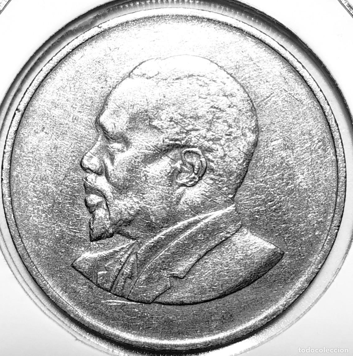Monedas antiguas de &Aacute;frica: KENIA (1966-2018) - 1 SHILLING 1967 - A - 8 GR. CUPRONIQUEL - DIAMETRO 27,80 mm - KM#5 - MB
