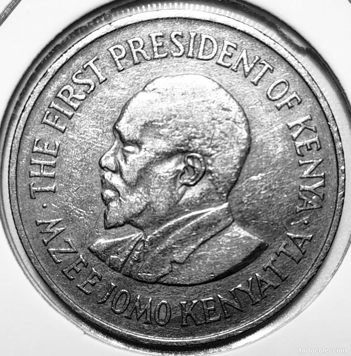 Monedas antiguas de &Aacute;frica: KENIA (1966-2018) - 1 SHILLING 1971 - A - 8 GR. CUPRONIQUEL - DIAMETRO 27,80 mm - KM#14 - MB
