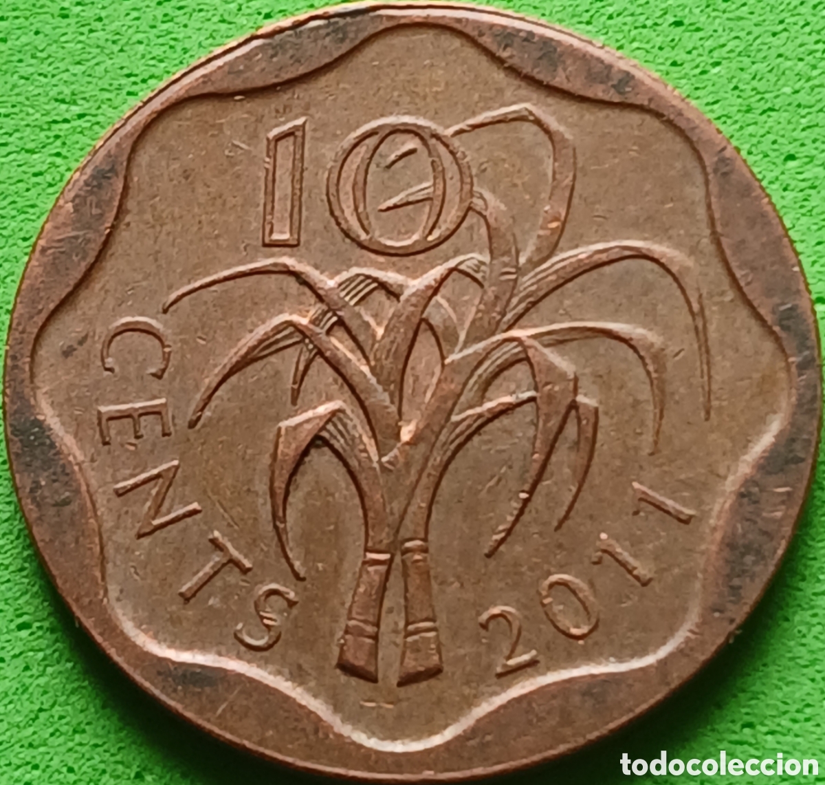 Monedas antiguas de &Aacute;frica: Esuatini (Swazilandia) 10 cents 2011 km#57