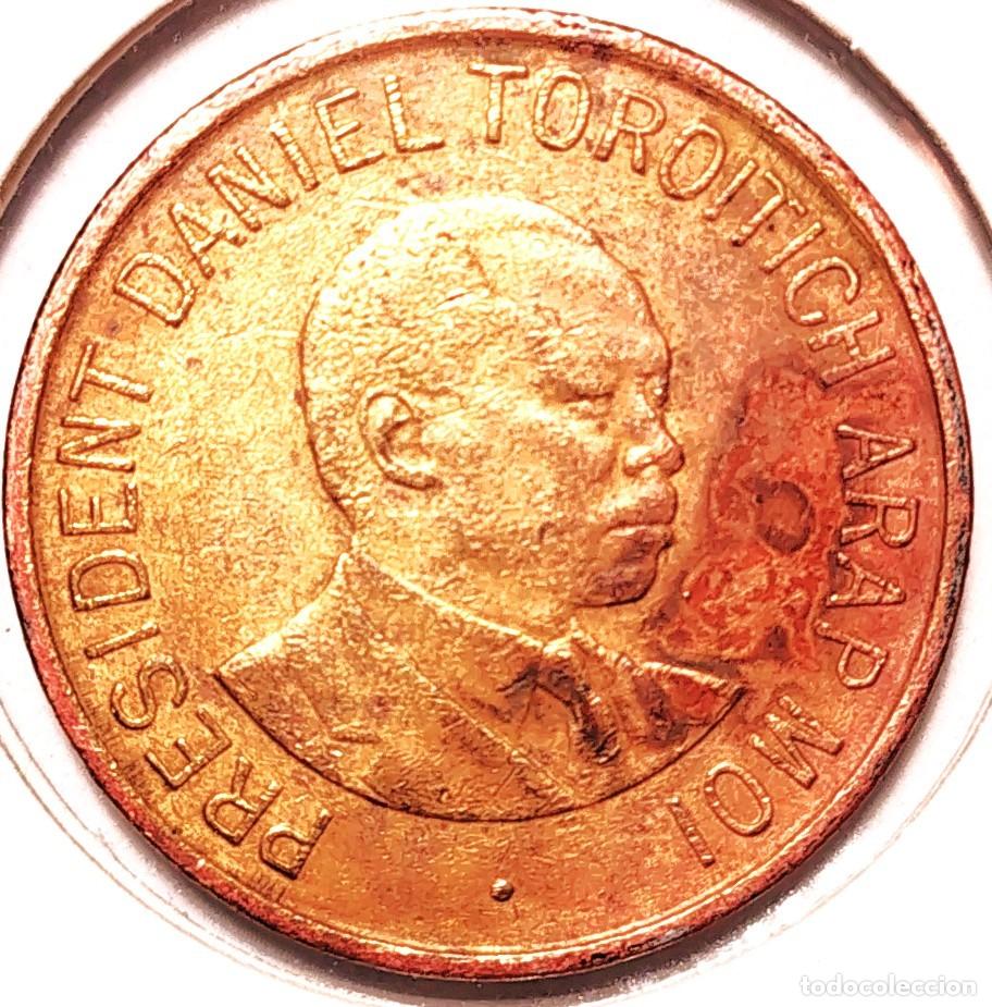 Monedas antiguas de &Aacute;frica: KENIA (1966-2018) - 1 SHILLING 1995 - A - 4,35 GR. ACERO LATONADO - DIAMETRO 22 mm - KM#29 - MB