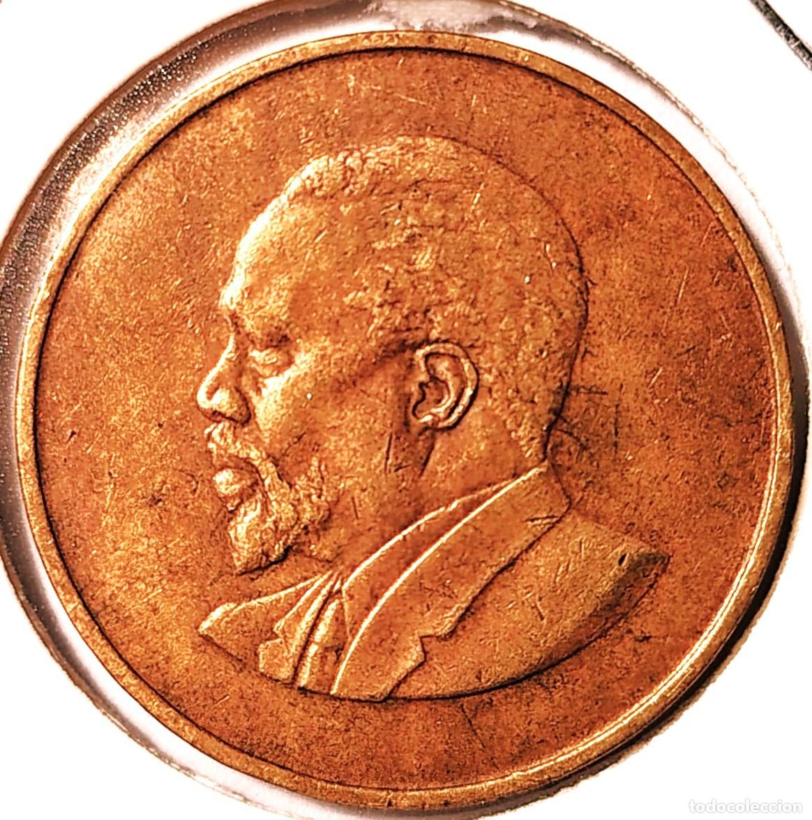 Monedas antiguas de &Aacute;frica: KENIA (1966-2018) - 5 CENTAVOS 1966 - A - 5,70 GR. NICKEL-LATON - DIAMETRO 25,50 mm - KM#1 - MB