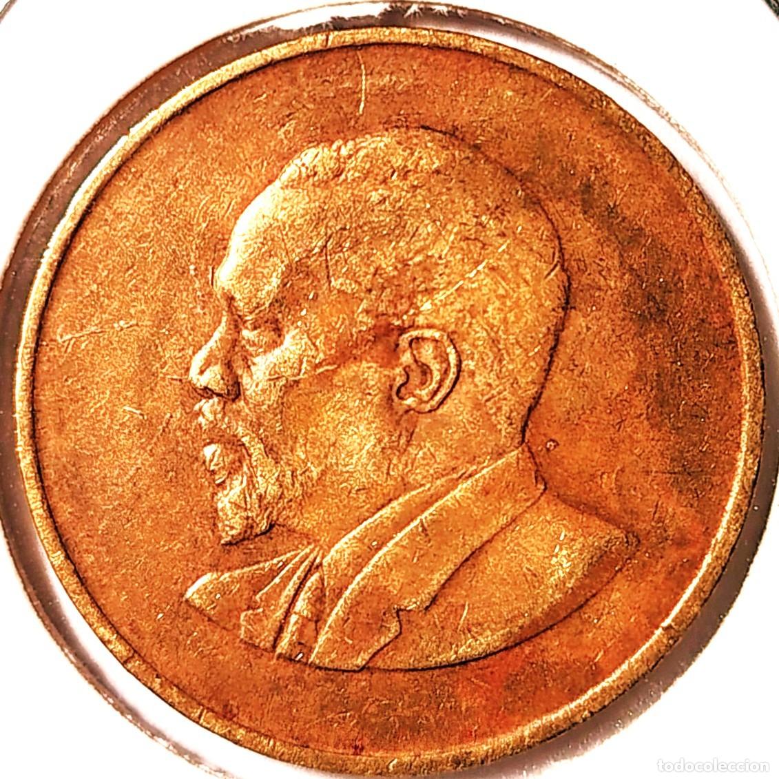 Monedas antiguas de &Aacute;frica: KENIA (1966-2018) - 5 CENTAVOS 1967 - A - 5,70 GR. NICKEL-LATON - DIAMETRO 25,50 mm - KM#1 - MB