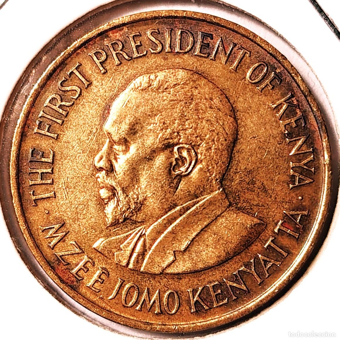 Monedas antiguas de &Aacute;frica: KENIA (1966-2018) - 5 CENTAVOS 1974 - A - 5,70 GR. NICKEL-LATON - DIAMETRO 25,50 mm - KM#10 - MB