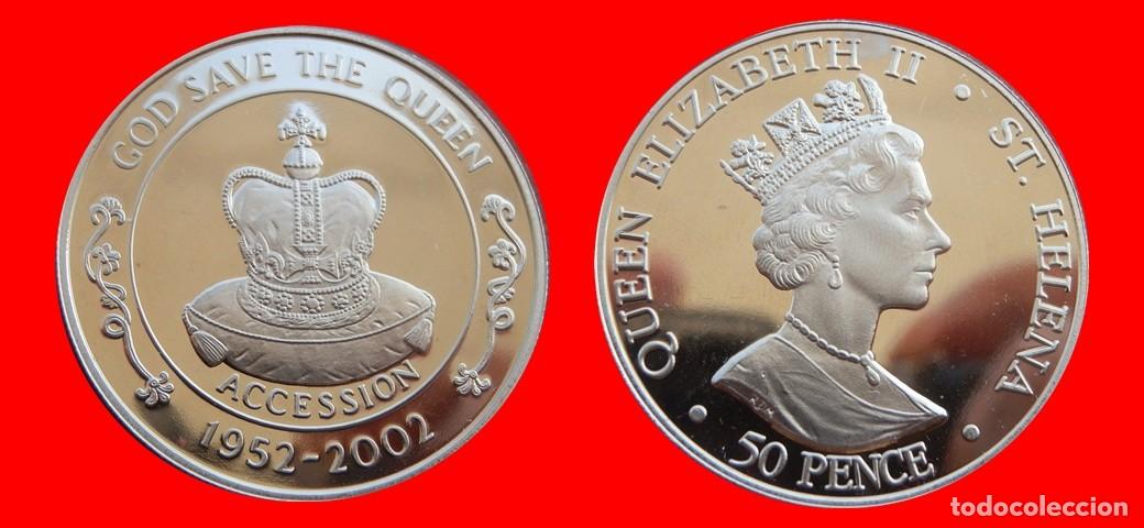 Monedas antiguas de &Aacute;frica: 50 PENIQUES PENCE 2002 SIN CIRCULAR SANTA HELENA-9439SC