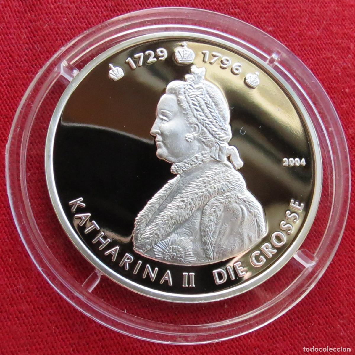 Monedas antiguas de &Aacute;frica: Benin 1000 francos 2004 Catalina II
