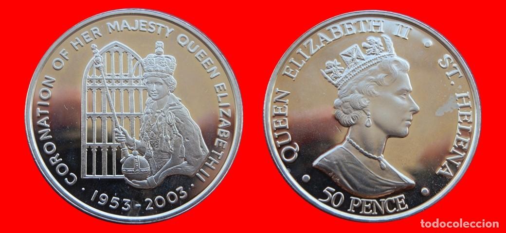 Monedas antiguas de &Aacute;frica: 50 PENIQUES PENCE 2003 SIN CIRCULAR SANTA HELENA-9693SC