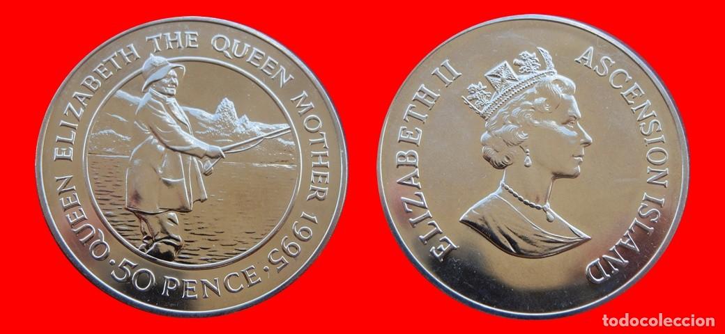Monedas antiguas de &Aacute;frica: 50 PENIQUES PENCE 1995 SIN CIRCULAR ISLA ASCENSION-9695SC