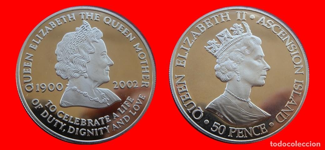 Monedas antiguas de &Aacute;frica: 50 PENIQUES PENCE 2002 SIN CIRCULAR ISLA ASCENSION-9697SC