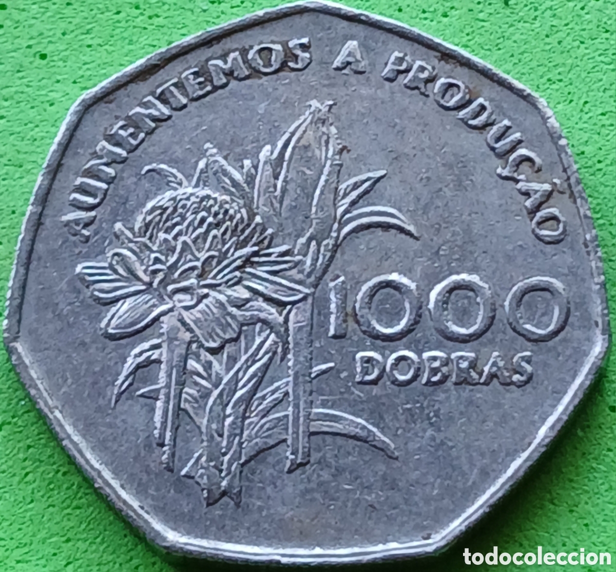 Monedas antiguas de &Aacute;frica: Santo Tom&eacute; y Pr&iacute;ncipe 1000 dobras 1997 km#90